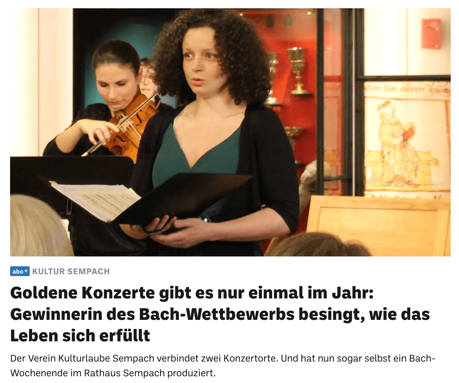 Bild Bericht Luzerner Zeitung Online 24.03.2025